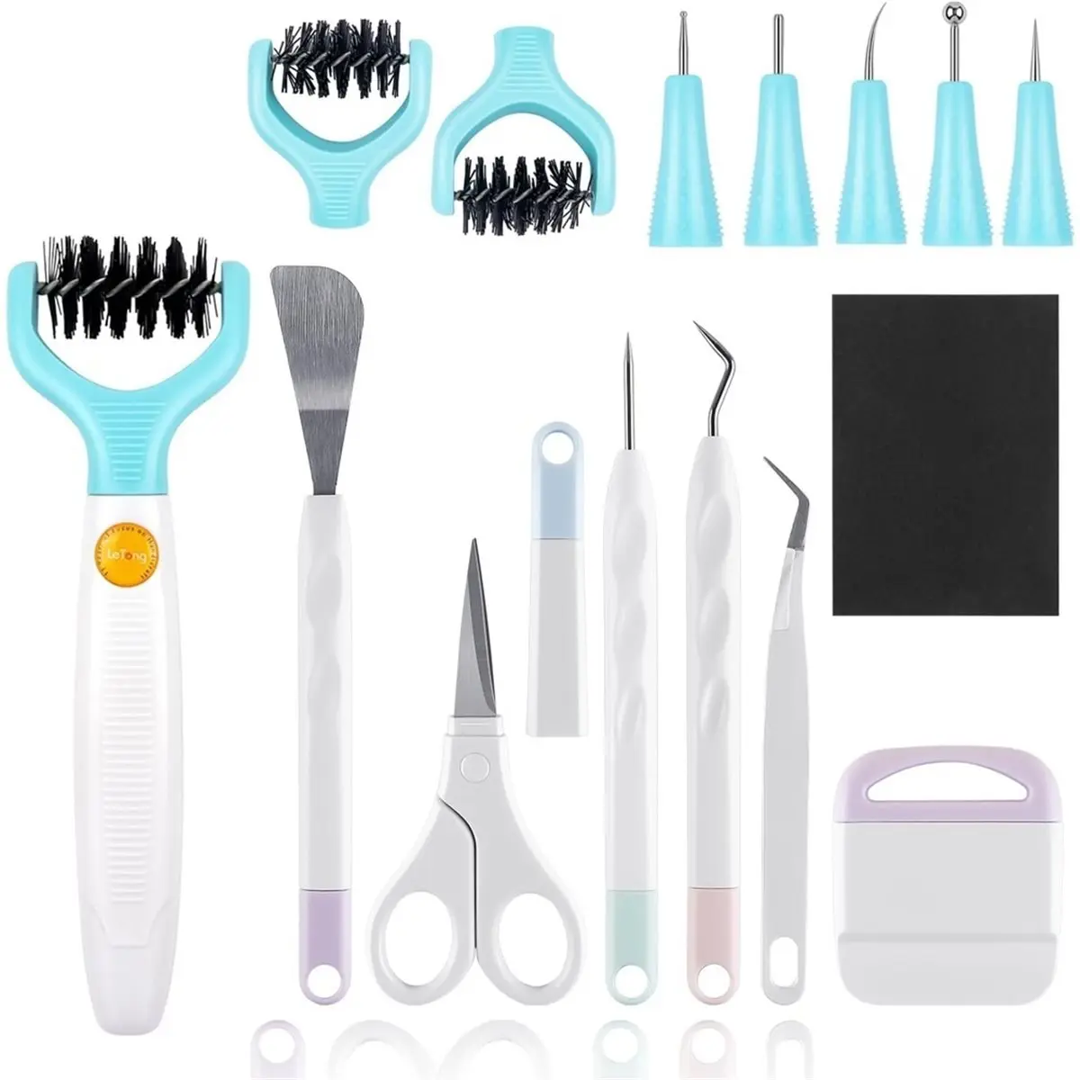 15PCS Craft Vinyl Weeding Tools Set,Weeding Tool Kit Perfect for Vinyl, Paper, Iron-on Projects, and More.