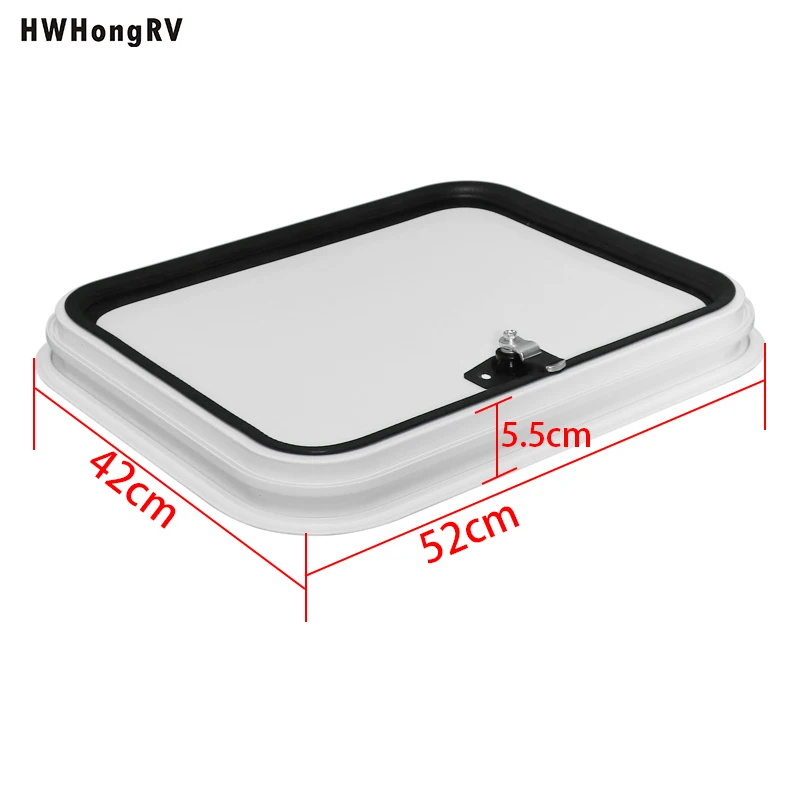 Hwhongrv Camper RV's- أبواب تخزين الوصول إلى المقصورة مع مفصلين زوايا مستديرة فتحة 500*400 لـ Campervan #2