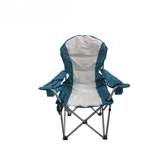 

Outdoor Camping Chair, Heavy Duty Steel Frame, Padded Lawn Chair with Arm Rest