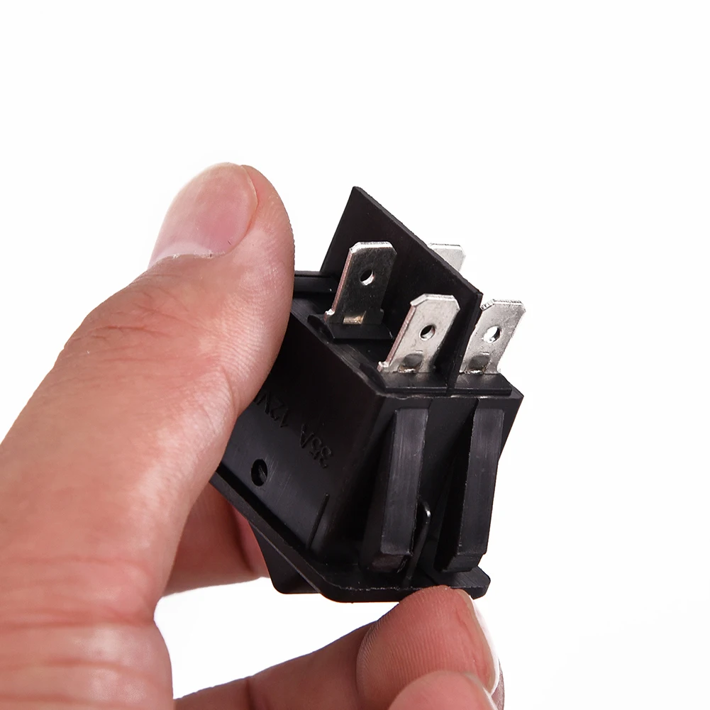 1/4 Stück ASW-17D Auto-Wippschalter mit LED-Anzeige, EIN-AUS, 2 Positionen, 4-polig, 12V 35A, für Scheinwerfer und Nebelscheinwerfer – Detail 5