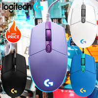 Logitech-wired mouse G102 for working programmable peripheral for electronic sports, office desk, for gaming  LOL PUBG FPS MOBA,