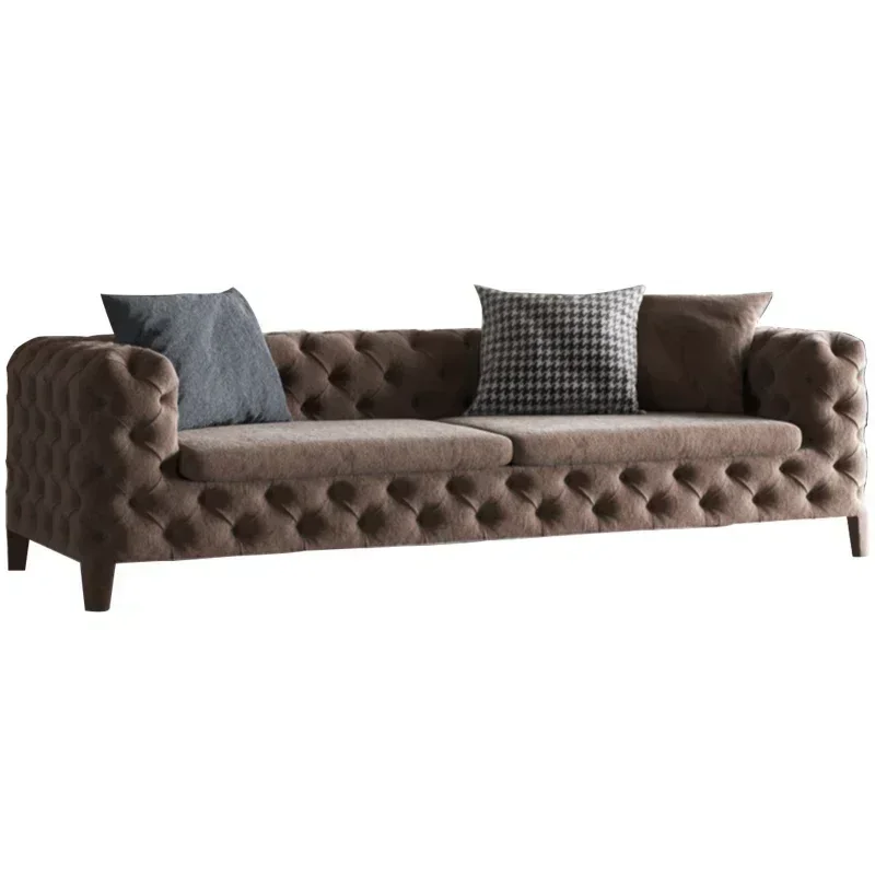 ~Three-Seat Sofa Living Room Small Apartment Negotiation Area Reception Fabric Sofa Living Room Furniture Sofa