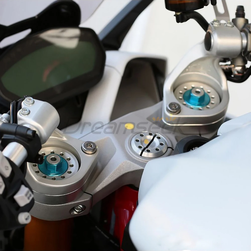 الفضة المقود الناهض جبل ل Ducati Supersport 939 950 2017 2018 2019 2020 2021 2022 23 دراجة نارية مقود المشبك محول