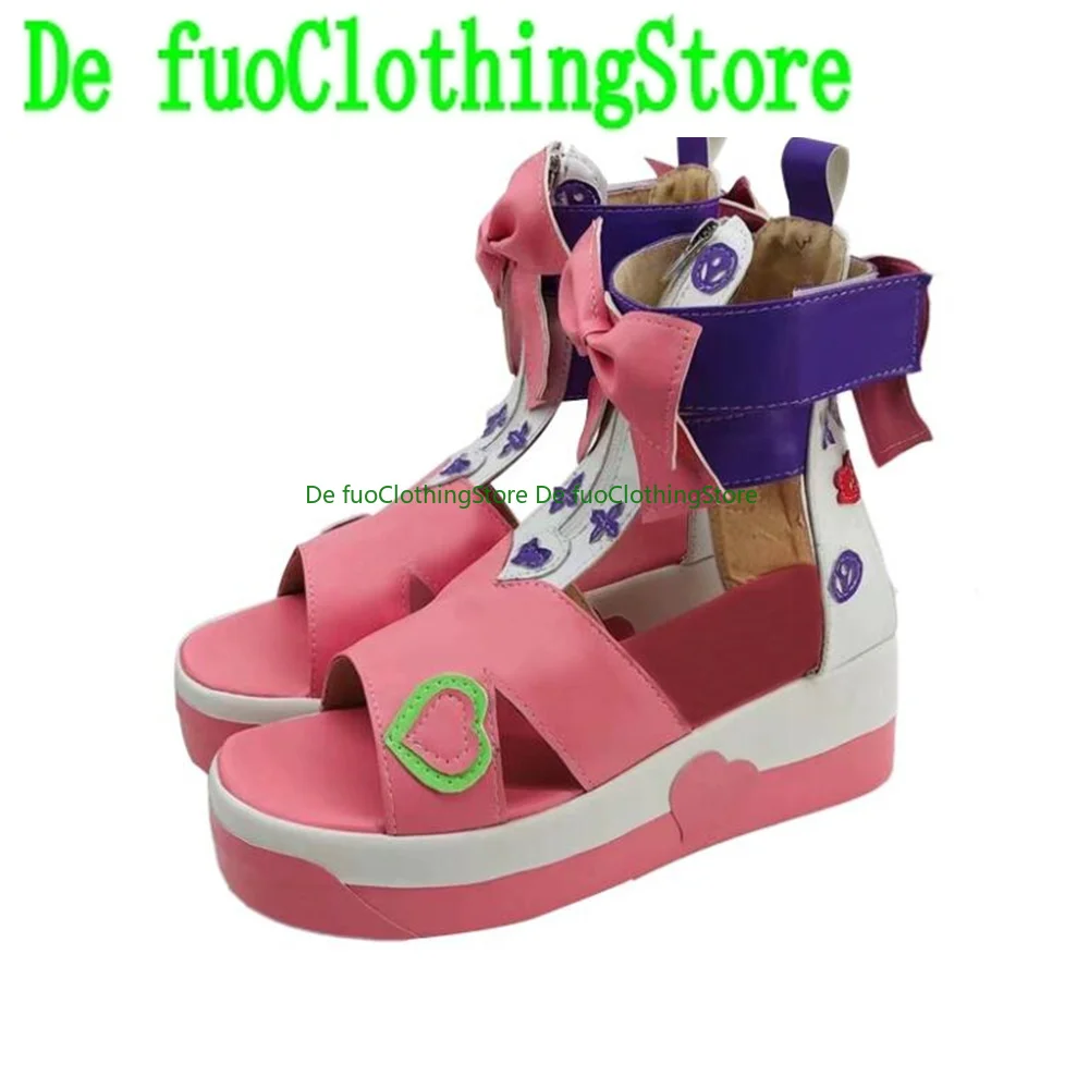 

DefuoClothing Yumemi Riamu THE IDOLM@STER Cosplay Shoes Boots Game Anime Game Role-playing Halloween Party Props Shoes Boots