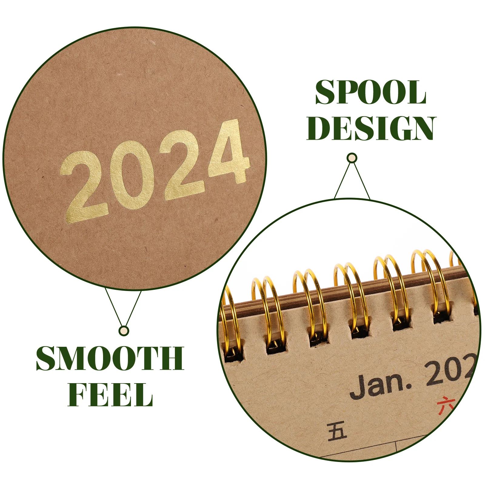 

Decorative Desk Calendar Portable Month Decor Delicate Workmanship Practical Design Classic Office Accessory Tabletop Use