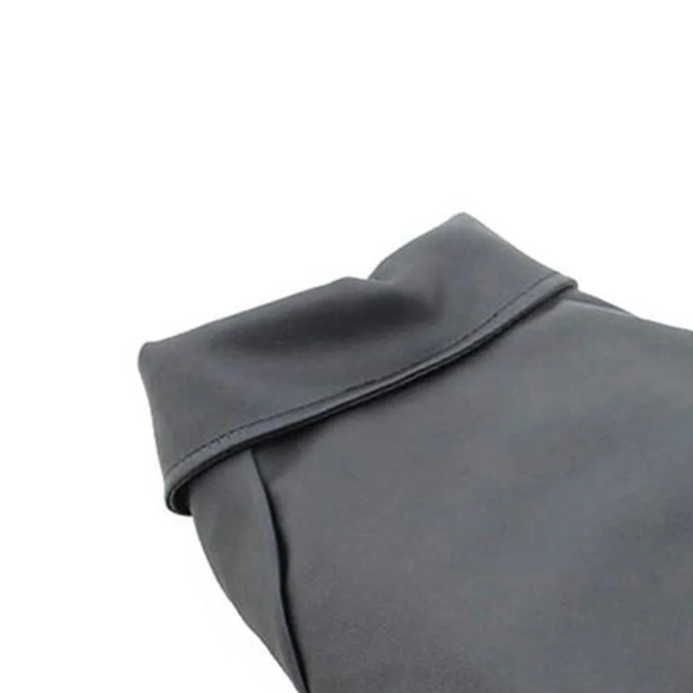 

Dog Winter Coat Pu Zip Up Vest Windproof Waterproof Warm Puppy Jacket For Cold Weather Outdoor Black L