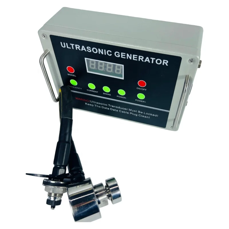 100W 33KHz Ultrasonic Vibrator and Generator Set for Spice Powder Industrial Ultrasonic Sieving System 1 Year Warranty