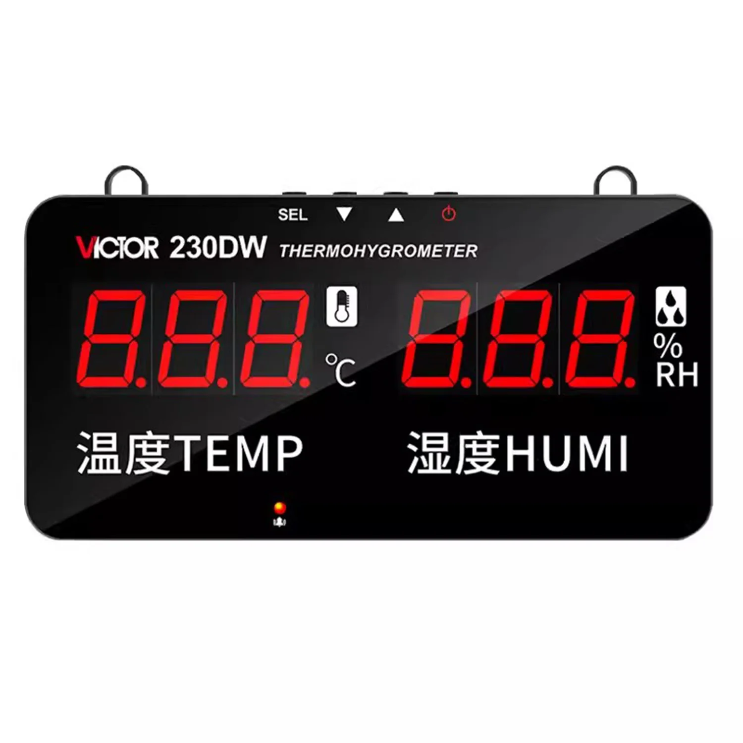 VICTOR 230DW VC230DW termometro digitale igrometro temperatura-20-80 Celsius umidità 0% RH - 100% RH Meter USB WIFI igrografo