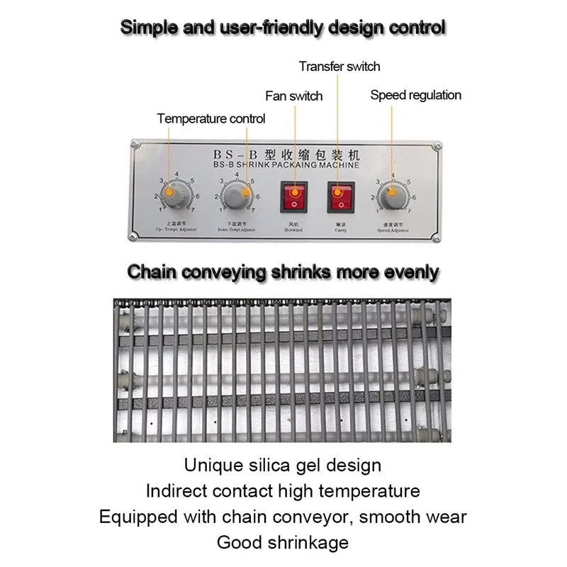 

PBOBP Heat Shrinkable Film Sealer Automatic Blister Machine Retractable PVC Shrink Film Heat Sleeve Plastic Packaging Machine