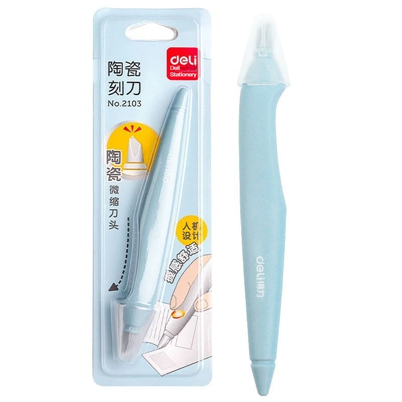 Ceramic Utility Pen Knife, Retractable Precision Micro Carving Cutter for Paper Cutting, Art Craft DIY and Daily Stationery Use