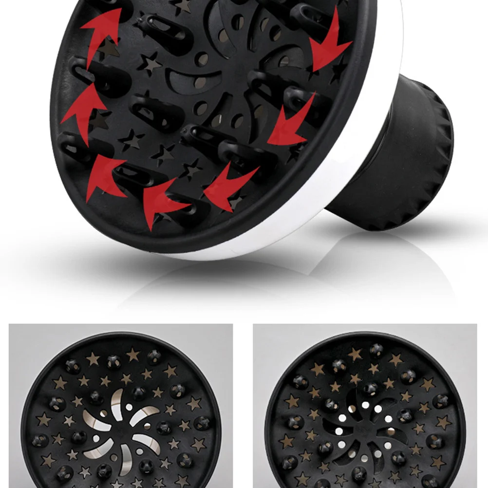 موزع مجفف شعر عالمي احترافي مقاوم للحرارة لملحقات تصفيف صالونات تصفيف الشعر الطبيعية والمجعدة باللون الأبيض