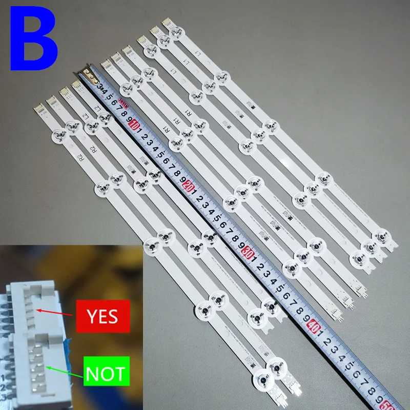 Tira de luz de fundo da TV para 6916L-1683B 6916L-1685B 6916L-1682A 42LB671V 42LB720V 42LB730V 42LB690V 5 + 4LED 812mm 3V, 100% Novo