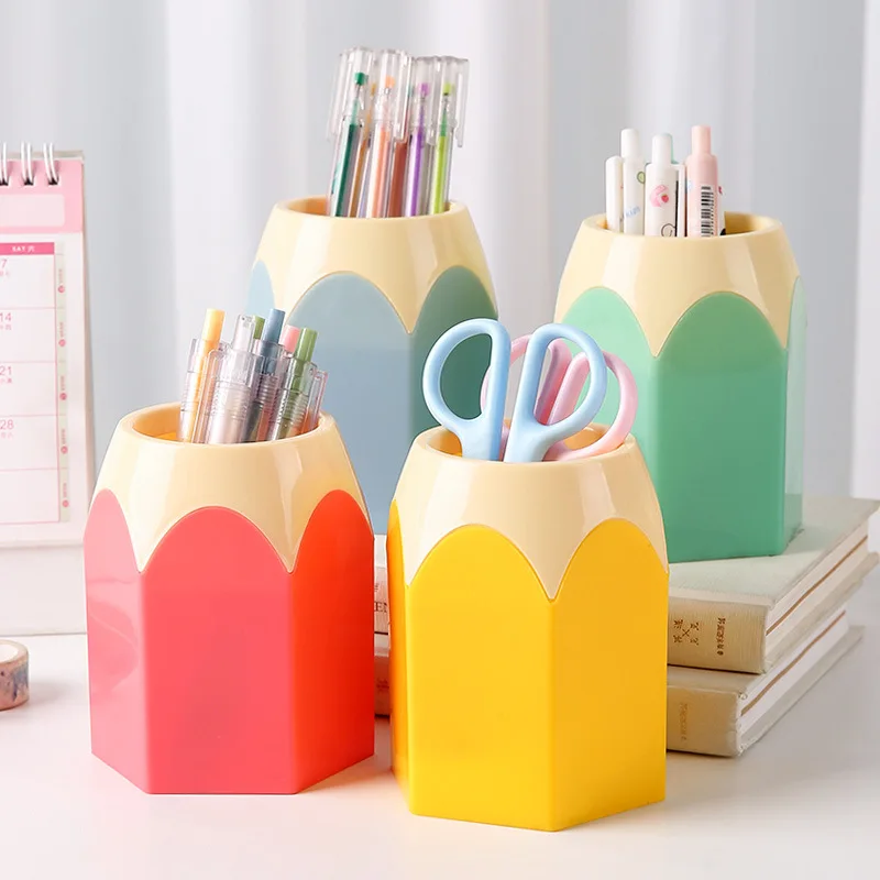 5PC Desktop Storage Pen Holder Pencil Pot Pen Holder Stationery Storage