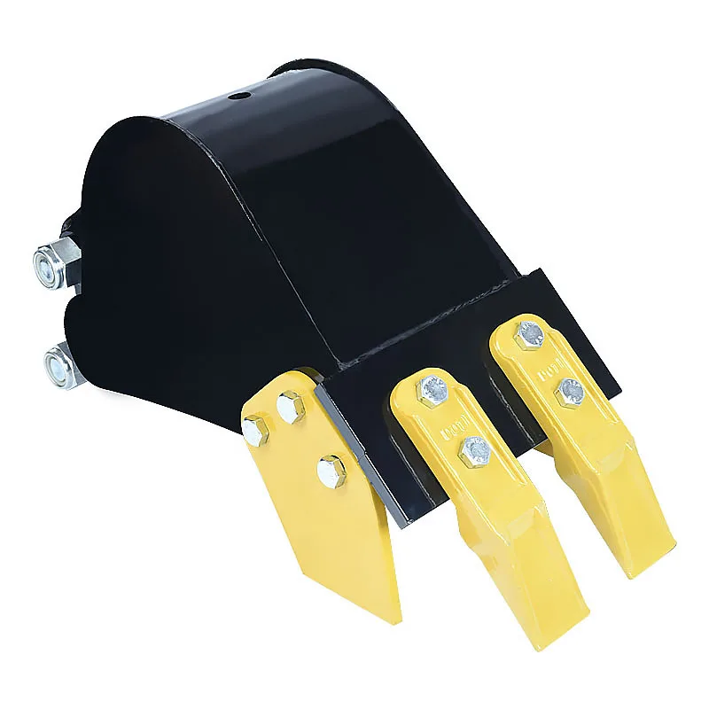 ミニショベルバケットアタッチメント 200mm/7.87インチ トレンチバケット 1～1.5トン級ショベル用 パイプライン設置・溝掘り用