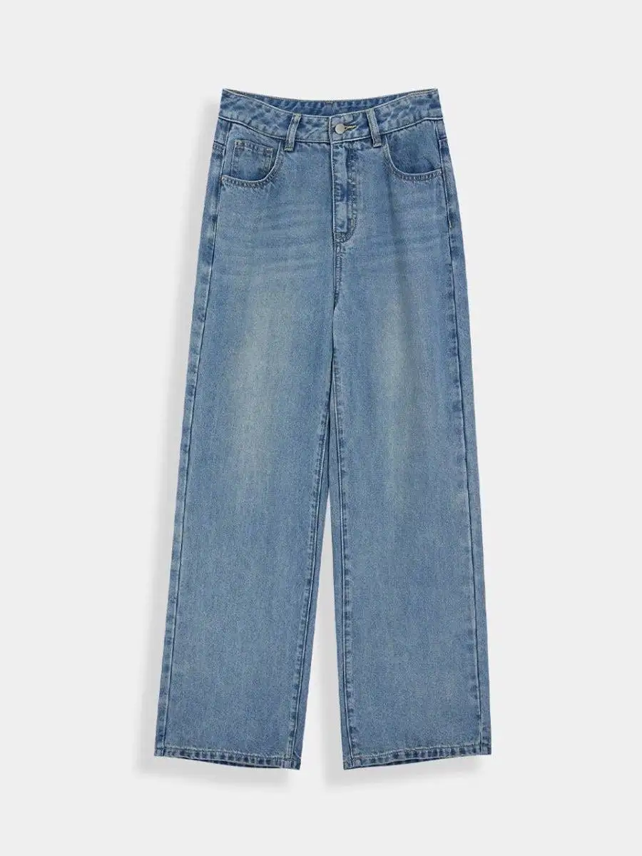 

Slimming High Waist Wide Leg Jeans Simple Versatile Commuter Sle Summer New Arrival Korean Version Love Home 2025