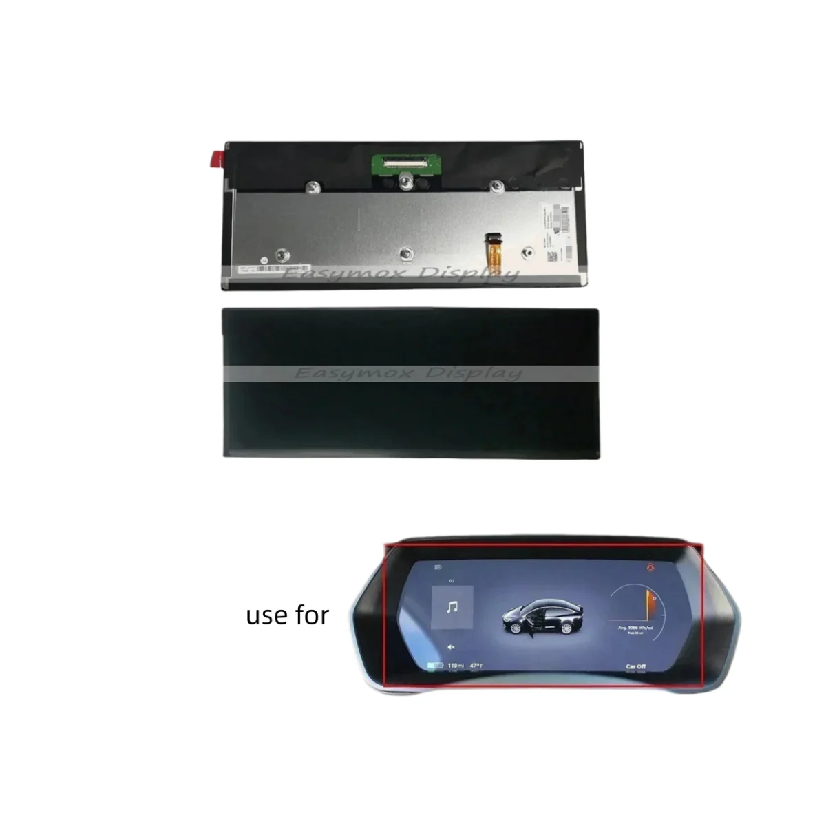12.3 inch LCD Display For Tesla Model S S2 X GEN 2 Digital Dashboard Instrument Cluster Screen Repair LA123WF4-SL01