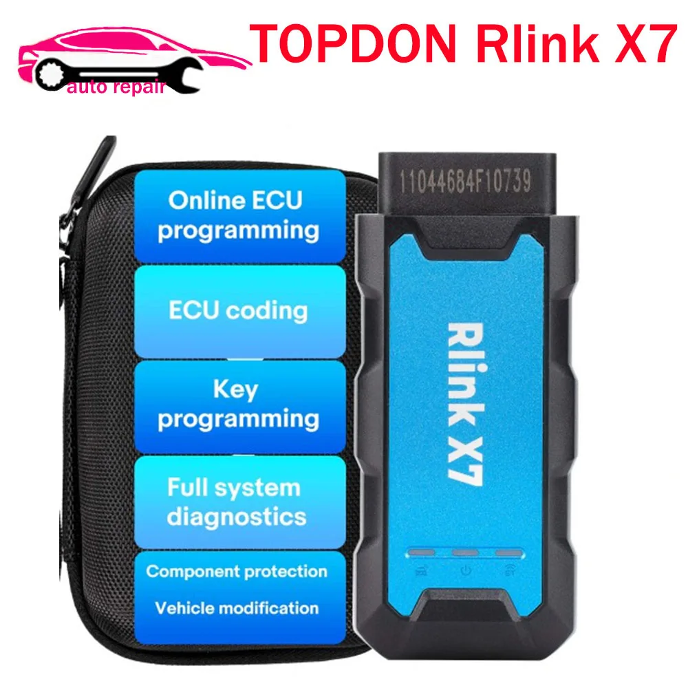 New Brand TOPDON RLink X7 For Porsche Tester Car Diagnostic Tool DOIP CAN FD J2534 Online/Offline Programming Till 2024