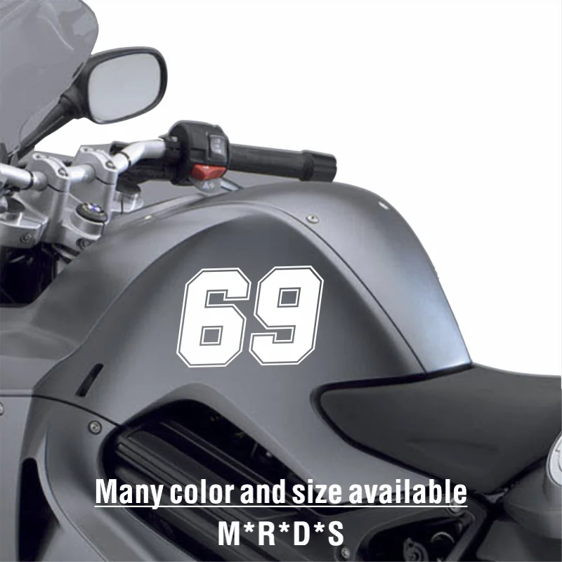 

Number 69 Vinyl Funny Stickers on Motorcycle Car Styling Art Car Stickers Decal Window Decoration Decals Reflective #25
