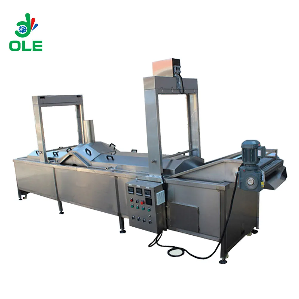 Industrial Continuous Frying Machine Electric Gas Snacks Fryer Machine