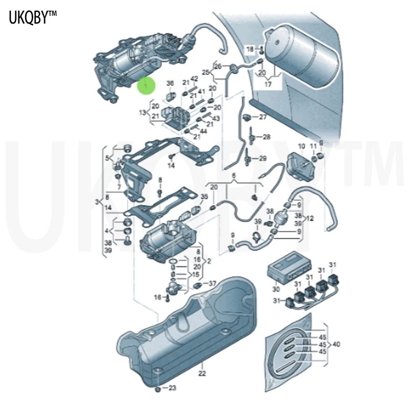 وحدة توريد الغاز مضخة التضخم 4H0616005C 4G0616005 4154039572 4H0616005D #2