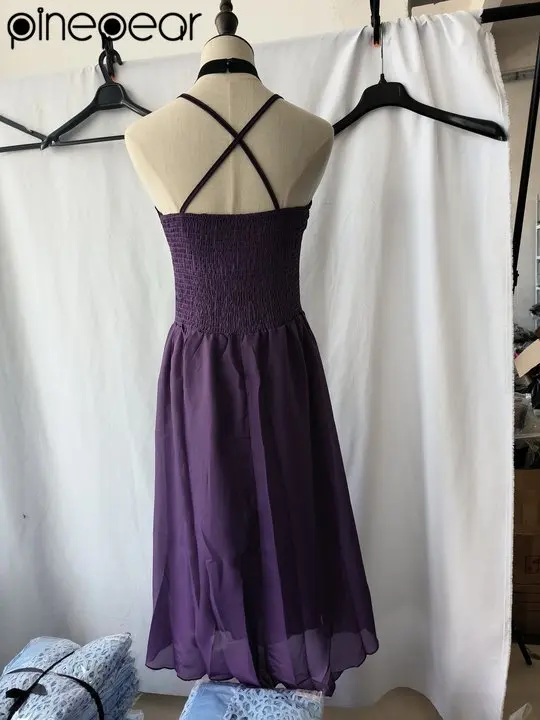 PinePear Corte Performance Costume Donna Festa Matrimonio Damigella d'onore Prom Abito da sera Elegante abito da banchetto Abiti 2025 Abbigliamento