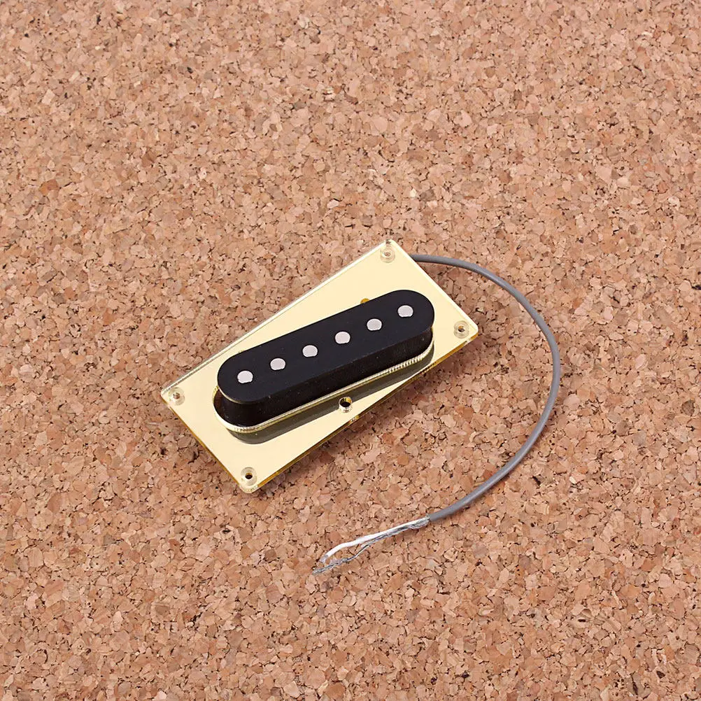 Electric Guitar Conversion Pickup Mounting Ring for Humbucker to Single Coil Bridge Installation Golden Protective Film