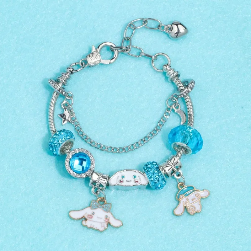 Cinnamoroll-pulsera My Melody Anime Kawaii Sanrio Y2k, joyería de dibujos animados, regalos de moda, juguetes de Navidad para niños