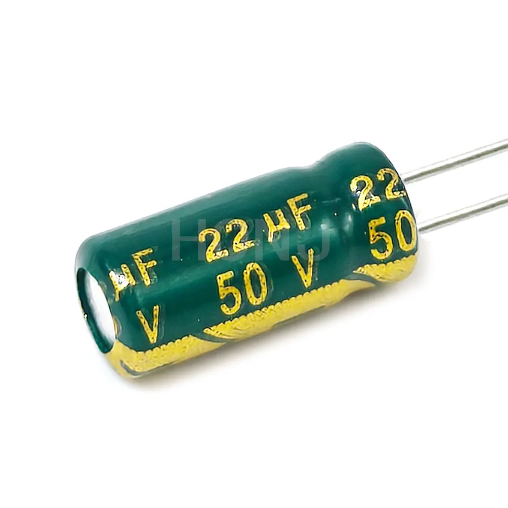 50PCS 50V22uf  Aluminum Electrolytic Capacitor 22uf50v 50v 22uf 50V 22mf 50vdc 22MFD 50v22mf 22mf50v 5X11mm ±20%