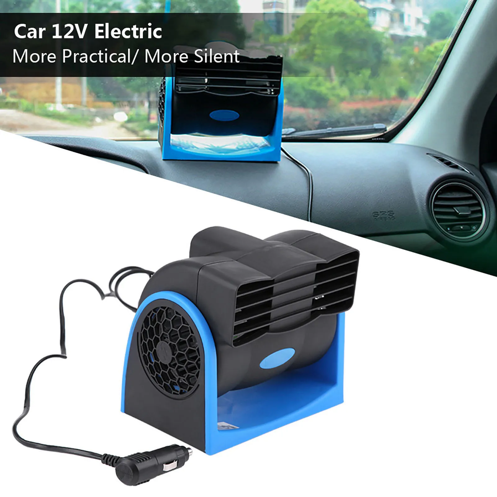 

Auto Car Vehicle 12V Electric Fan Adjustable Speed Silent Air Fan Car Air Fan Car Fan Car Silent Air Fan Car Electric Fan