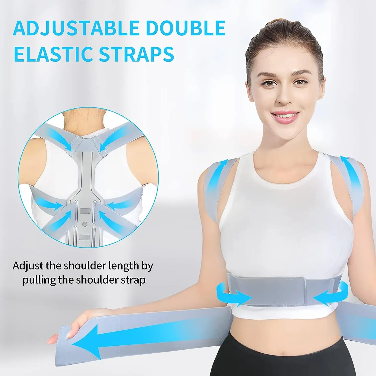 Posture Corrector,Back Brace for Women and Men,Upgraded Adjustable Posture Back Brace for Upper and Lower Back Pain Relief