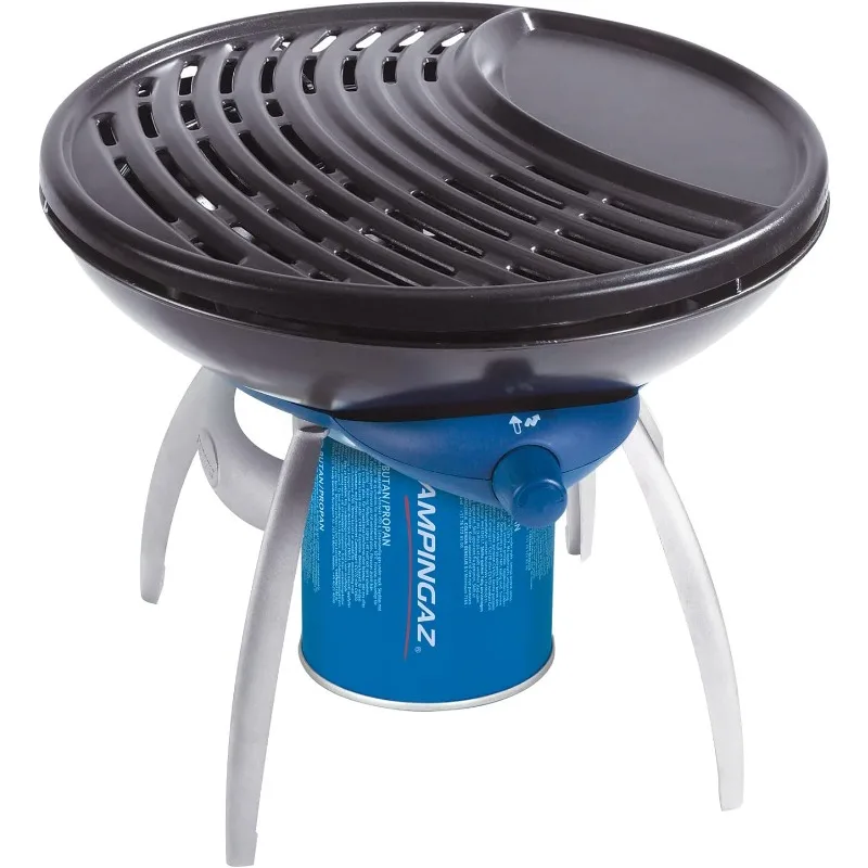 

Campingaz Party Grill, Camping Stove and Grill, All-in-One Portable Camping BBQ, with Griddle, Grid and Pan Support