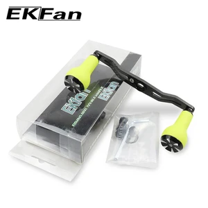 Ekfan 130mm Fishing Carbon Handle 7x 4/8x5mm Holes with TPE Material button suitable for SHI & DAI FROM CASE FACE ACCESSORY Main Sales Knob Molinete - №6