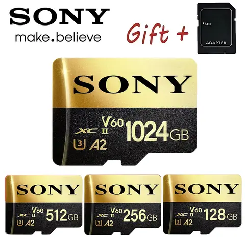 소니 울트라 마이크로 Tf SD 128GB 256GB 512GB 1TB 마이크로 Tf SD 카드 SD/TF 플래시 카드 메모리 카드 MiniSD for Phone