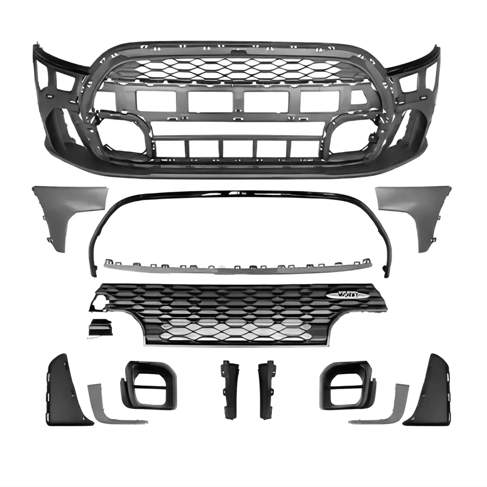 For  F55 F56 F57 21-23 Upgrade to JCW Style Front Rear Bumper Muffler Tips Full Body Kit