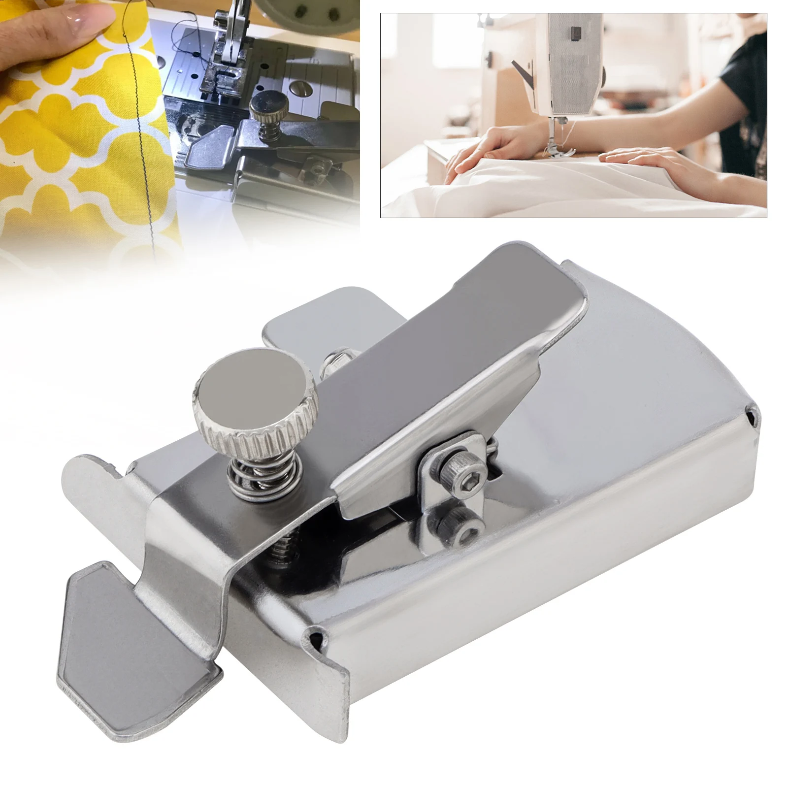 Stainless Steel Magnetic Sewing Guide for Walking Foot Sewing Machine Accessories with Clip Multifunctional Ruler Seam Guide