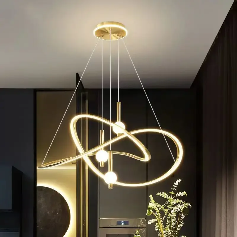 

New Irregular Led Light Modern Simple Living Room Ceiling Chandelier Kitchen Dining Room Bedroom Home Decor Lustre Pendant Lamp