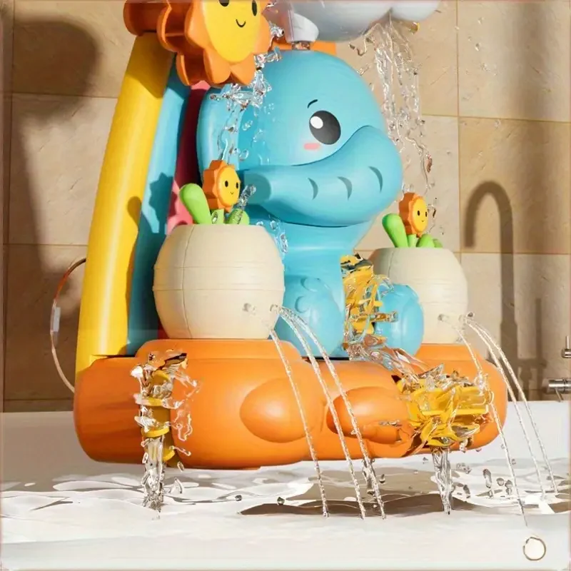 Baby Bad Spielzeug für kind Badewanne Spielzeug Leuchten Schwimmende Squirting Spielzeug Ente Fischernetz Spiel Kleinkind Dusche Spielzeug Wasser Pool Spielzeug