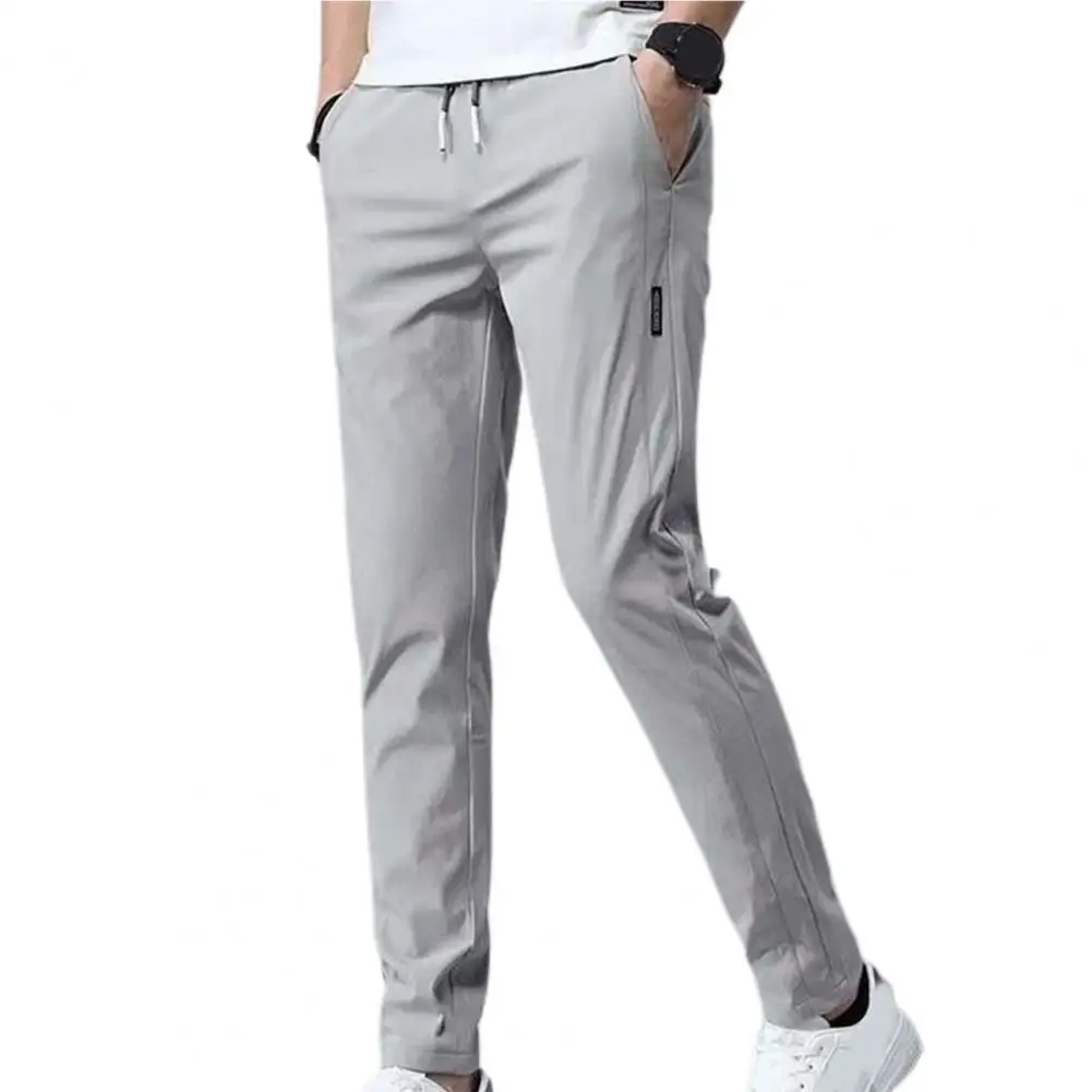 Men's Trousers 2024 Male Long Pants Streetwear Slim Business Casual  Fashion Straight Large Size Full Length