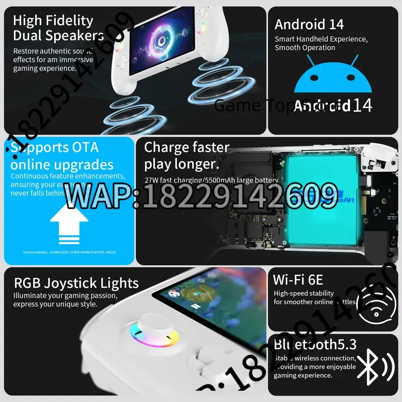 NBERNIC RG557 Portable Handheld Game Console RG 557 5.48