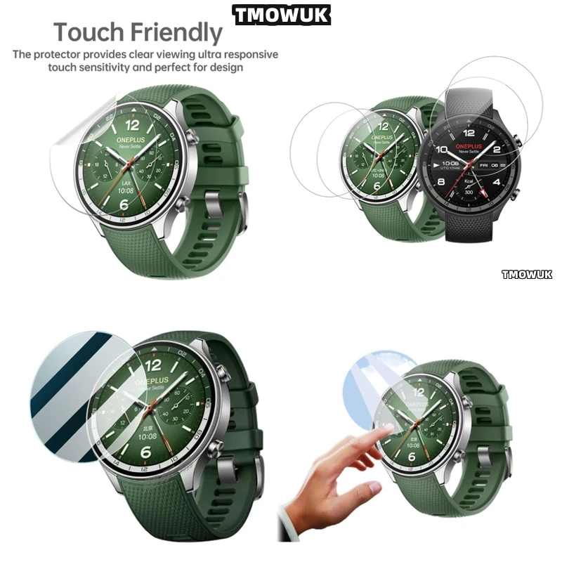 

For Oneplus Watch 2R, Protective 9H Glass Layer, HD Clear, Prevents Scratches