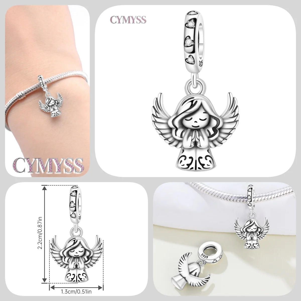 HEIßER 925 Sterling Silber Cartoon Charakter Arzt Krankenschwester Paare Perlen Fit Frauen Armbänder Charms DIY Geburtstag Party Geschenke Schmuck – Detail 28