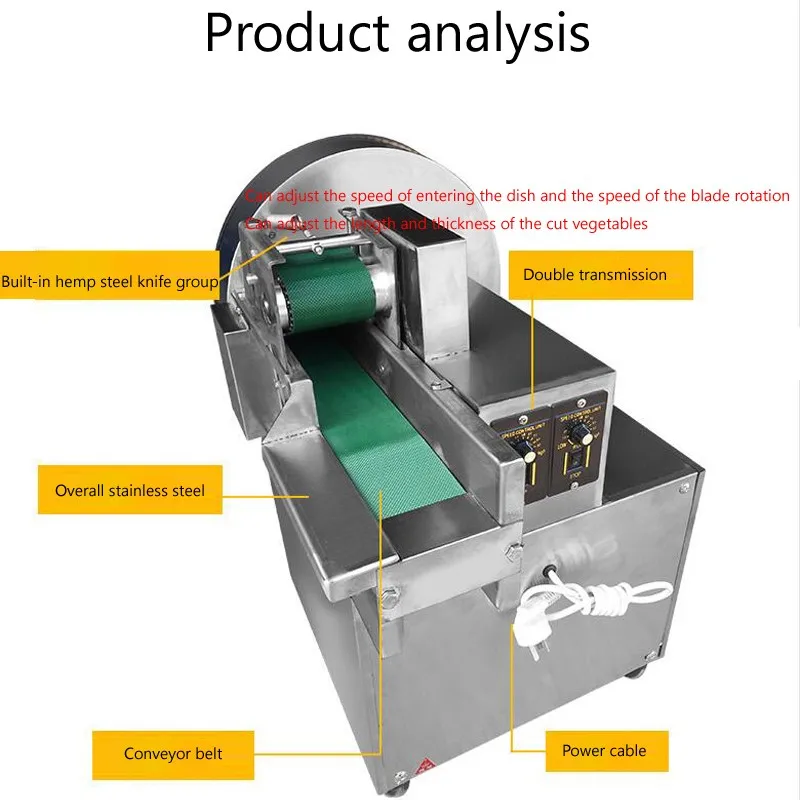 Commercial Vegetable Cutting Machine For Brassica Spinach lettuce Cabbage Multifunctional Slicer Cutter Machine