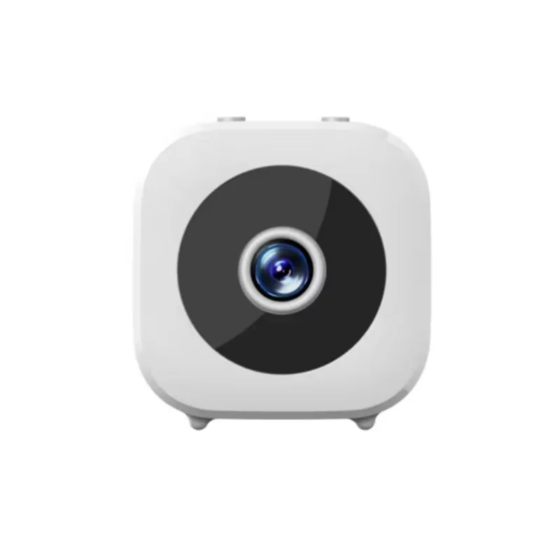 Nieuwe 4K Wifi Smart Mini Beveiligingscamera met tweerichtingsaudio, bewegingsdetectie en infrarood nachtzicht voor binnenhuisbeveiliging.