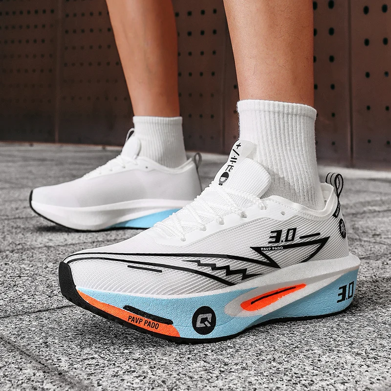 

Men's Casual Sneakers Lightweight Comfortable Men's Highway Running Shoes Cushioning Slip-resistant Low-top Thick-soled Shoes