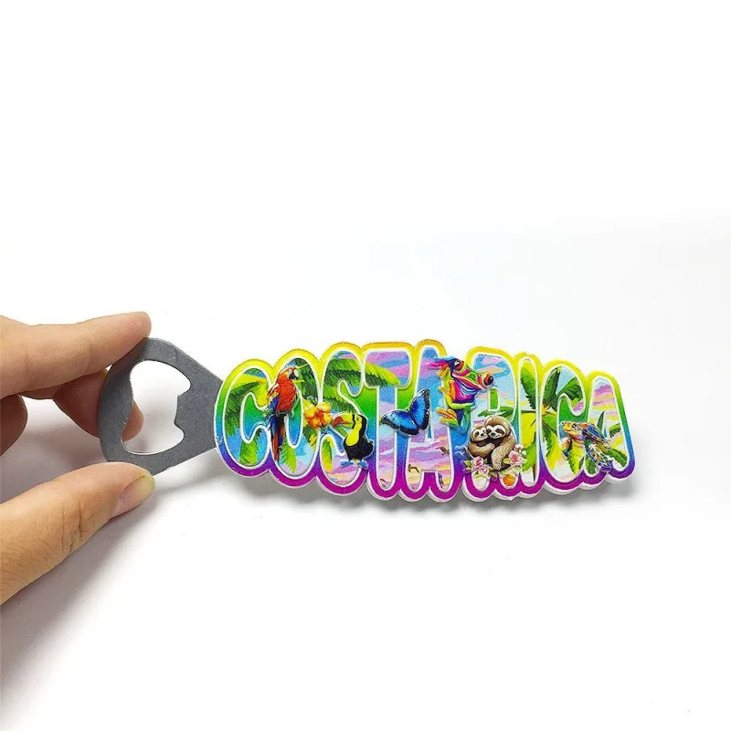 

Costa Rica Sloth Toucan Butterfly 3D Resin Fridge Magnets Cute Imanes Nevera Refrigerator Magnets Home Decor Items