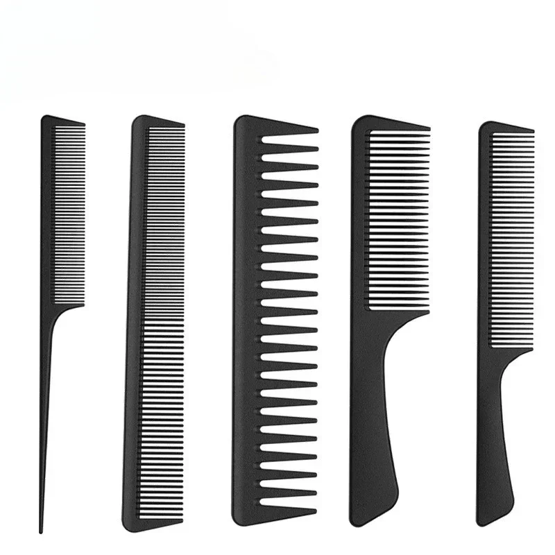 

Черные антистатические расчески для волос, ультратонкая плоская расческа для мужчин, расческа для стрижки, аксессуары для укладки волос для парикмахеров