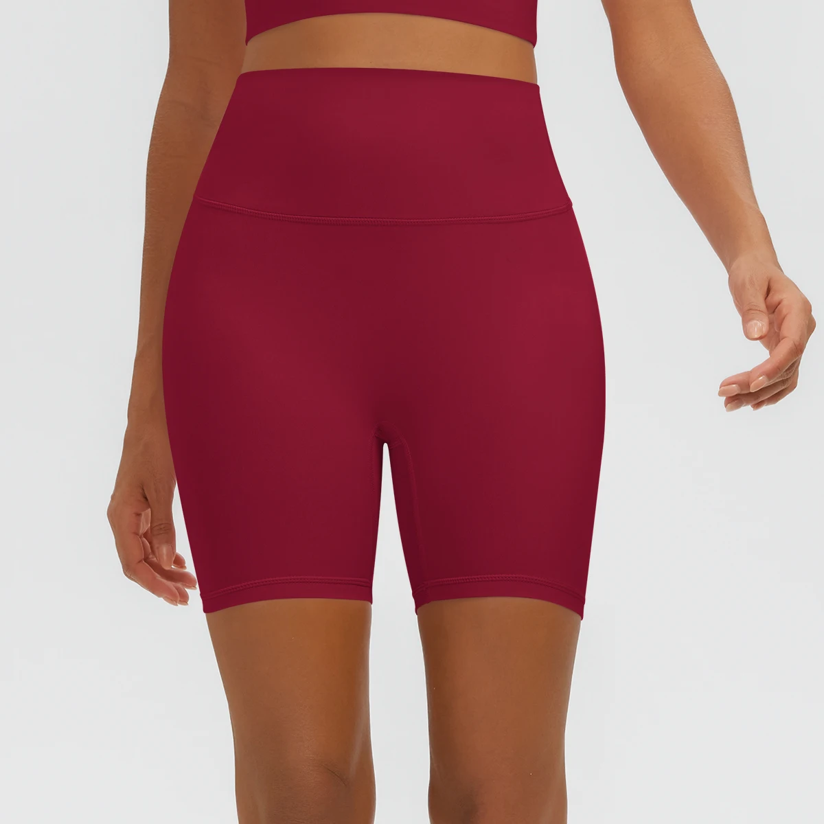 Damen Fitness Yoga Shorts Atmungsaktive Hüftformende Schnelltrocknende Sportshorts Sommer Gym Laufshorts mit Push-Up-Effekt für Frauen – Detail 10