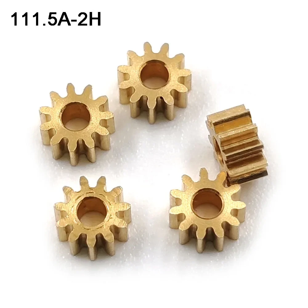 111.5A 0.3M 3.9mm diametro ingranaggio in rame piccolo modulo 11 denti 1.5mm foro 2mm/4mm altezza pignone giocattolo parti 11 T 1.5A