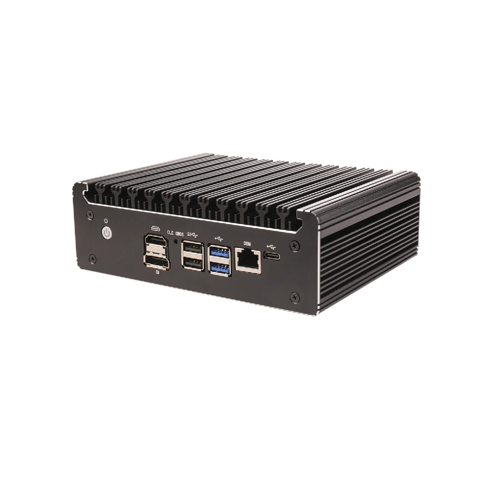 Hunsn Micro Firewall Apparaat, Mini Pc, Pfsense, Mikrotik,Intel N100, Rs53, Opnsense, Vpn, Router Pc, AES-NI, 6lan, Com, Hdmi, Dp, Type-C