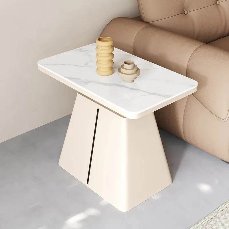 

Cream Style Creative Sofa Side Table Coffee Table, Living Room 2026 New Small Apartment French Slate Small Table Rectangular